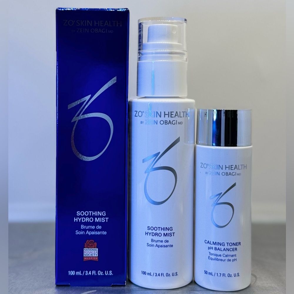 ZO Skin Health Soothing Hydro Mist and Calming Toner Set + headband $115 value